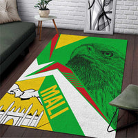 Mali Vulture Area Rug National Emblem Details & Traditional Patterns