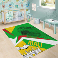 Mali Vulture Area Rug National Emblem Details & Traditional Patterns