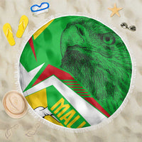 Mali Vulture Beach Blanket National Emblem Details & Traditional Patterns