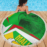 Mali Vulture Beach Blanket National Emblem Details & Traditional Patterns