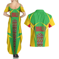 Mali Vulture Couples Matching Summer Maxi Dress and Hawaiian Shirt National Emblem Details & Traditional Patterns