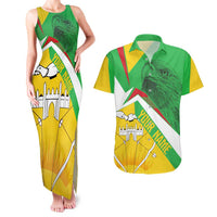 Mali Vulture Couples Matching Tank Maxi Dress and Hawaiian Shirt National Emblem Details & Traditional Patterns