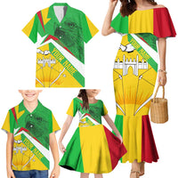 Mali Vulture Family Matching Mermaid Dress and Hawaiian Shirt National Emblem Details & Traditional Patterns