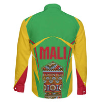 Mali Vulture Family Matching Off The Shoulder Long Sleeve Dress and Hawaiian Shirt National Emblem Details & Traditional Patterns