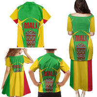 Mali Vulture Family Matching Puletasi and Hawaiian Shirt National Emblem Details & Traditional Patterns