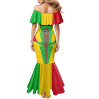 Mali Vulture Mermaid Dress National Emblem Details & Traditional Patterns