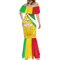 Mali Vulture Mermaid Dress National Emblem Details & Traditional Patterns