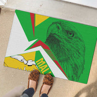 Mali Vulture Rubber Doormat National Emblem Details & Traditional Patterns