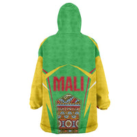 Mali Vulture Wearable Blanket Hoodie National Emblem Details & Traditional Patterns
