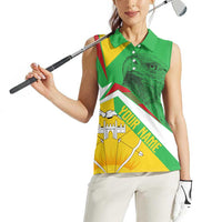 Mali Vulture Women Sleeveless Polo Shirt National Emblem Details & Traditional Patterns