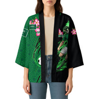 Personalized Saudi Arabia Football Kimono Falcon Mascot Green - Desert Rose Geometric
