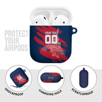 Personalized France Football Gallic AirPods Case Rooster Mascot Flag Art - Birthplace Of Liberty