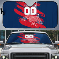 Personalized France Football Gallic Auto Sun Shade Rooster Mascot Flag Art - Birthplace Of Liberty