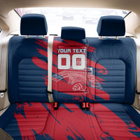 Personalized France Football Gallic Back Car Seat Cover Rooster Mascot Flag Art - Birthplace Of Liberty