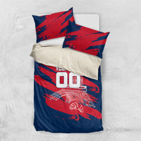 Personalized France Football Gallic Bedding Set Rooster Mascot Flag Art - Birthplace Of Liberty