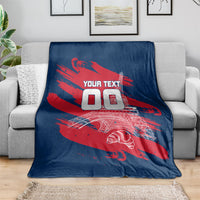 Personalized France Football Gallic Blanket Rooster Mascot Flag Art - Birthplace Of Liberty