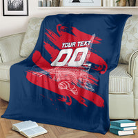 Personalized France Football Gallic Blanket Rooster Mascot Flag Art - Birthplace Of Liberty