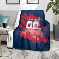 Personalized France Football Gallic Blanket Rooster Mascot Flag Art - Birthplace Of Liberty