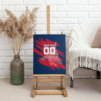 Personalized France Football Gallic Canvas Wall Art Rooster Mascot Flag Art - Birthplace Of Liberty