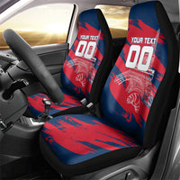 Personalized France Football Gallic Car Seat Cover Rooster Mascot Flag Art - Birthplace Of Liberty