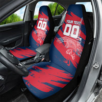 Personalized France Football Gallic Car Seat Cover Rooster Mascot Flag Art - Birthplace Of Liberty