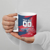 Personalized France Football Gallic Ceramic Mug Rooster Mascot Flag Art - Birthplace Of Liberty