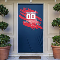 Personalized France Football Gallic Door Cover Rooster Mascot Flag Art - Birthplace Of Liberty