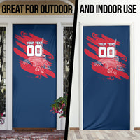 Personalized France Football Gallic Door Cover Rooster Mascot Flag Art - Birthplace Of Liberty
