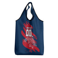 Personalized France Football Gallic Grocery Bag Rooster Mascot Flag Art - Birthplace Of Liberty
