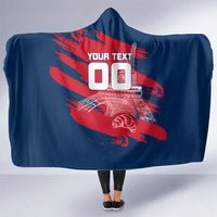 Personalized France Football Gallic Hooded Blanket Rooster Mascot Flag Art - Birthplace Of Liberty