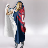 Personalized France Football Gallic Hooded Blanket Rooster Mascot Flag Art - Birthplace Of Liberty
