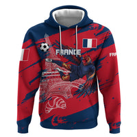 Personalized France Football Gallic Hoodie Rooster Mascot Flag Art - Birthplace Of Liberty