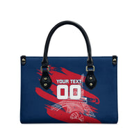 Personalized France Football Gallic Leather Bag Rooster Mascot Flag Art - Birthplace Of Liberty