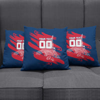Personalized France Football Gallic Pillow Cover Rooster Mascot Flag Art - Birthplace Of Liberty