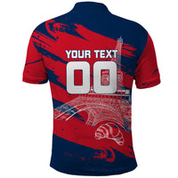Personalized France Football Gallic Polo Shirt Rooster Mascot Flag Art - Birthplace Of Liberty