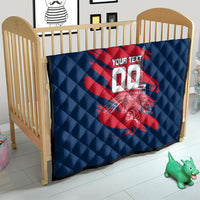 Personalized France Football Gallic Quilt Rooster Mascot Flag Art - Birthplace Of Liberty