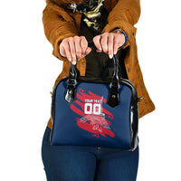 Personalized France Football Gallic Shoulder Handbag Rooster Mascot Flag Art - Birthplace Of Liberty