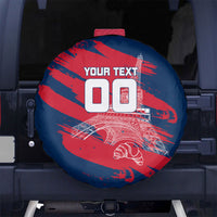 Personalized France Football Gallic Spare Tire Cover Rooster Mascot Flag Art - Birthplace Of Liberty