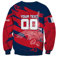Personalized France Football Gallic Sweatshirt Rooster Mascot Flag Art - Birthplace Of Liberty