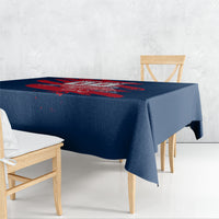 Personalized France Football Gallic Tablecloth Rooster Mascot Flag Art - Birthplace Of Liberty