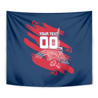 Personalized France Football Gallic Tapestry Rooster Mascot Flag Art - Birthplace Of Liberty
