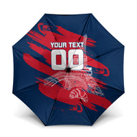 Personalized France Football Gallic Umbrella Rooster Mascot Flag Art - Birthplace Of Liberty