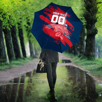 Personalized France Football Gallic Umbrella Rooster Mascot Flag Art - Birthplace Of Liberty