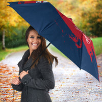 Personalized France Football Gallic Umbrella Rooster Mascot Flag Art - Birthplace Of Liberty