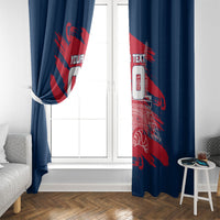 Personalized France Football Gallic Window Curtain Rooster Mascot Flag Art - Birthplace Of Liberty