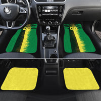 Personalized Senegal Football Lion Car Mats Fierce Roaring Lion Soccer Art With Senegal Flag