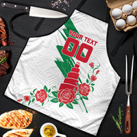 Personalized Iraq Football Apron Hawk Mascot Soccer - Samarra Tower And Red Roses