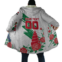 Personalized Iraq Football Cloak Hawk Mascot Soccer - Samarra Tower And Red Roses
