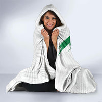 Personalized Iraq Football Hooded Blanket Hawk Mascot Soccer - Samarra Tower And Red Roses
