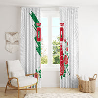 Personalized Iraq Football Window Curtain Hawk Mascot Soccer - Samarra Tower And Red Roses